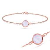 Rose Quartz Round Shape Bracelet BRS-233-RO-GP